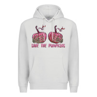 Dove Grey Save The Pumpkins Premium Hoodie - texasbilliewilder