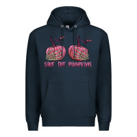 Navy Save The Pumpkins Premium Hoodie - texasbilliewilder