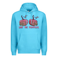 Ocean Blue Save The Pumpkins Premium Hoodie - texasbilliewilder