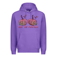 Purple Save The Pumpkins Premium Hoodie - texasbilliewilder