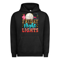 Pigment Black friday night lights volleyball Urban Hoodie - Zillion Design Studio