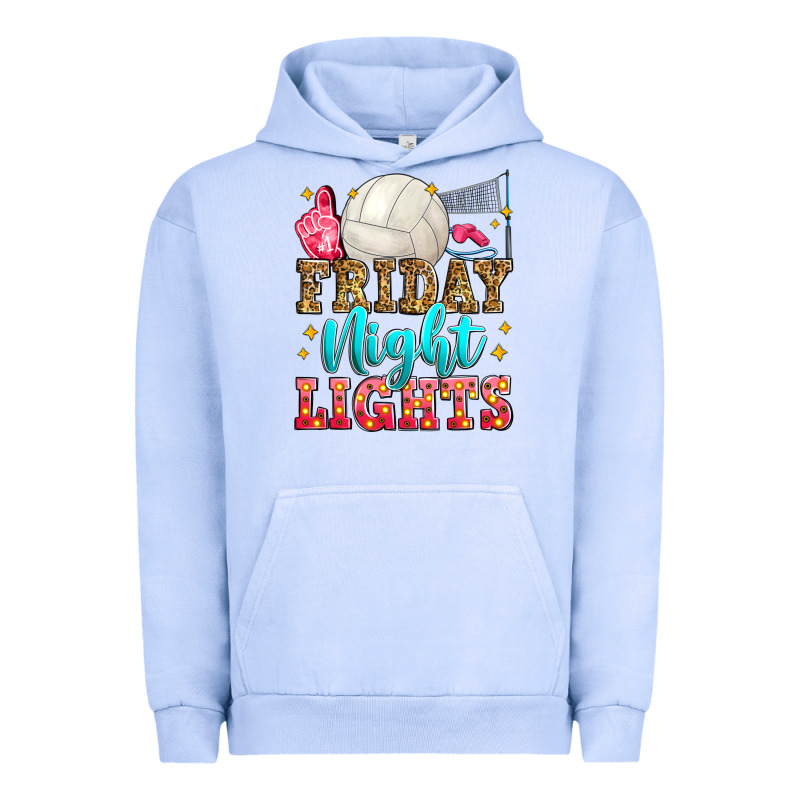 Friday Night Lights Volleyball Urban Hoodie by Zillion Design Studio | Teevron