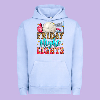 Friday Night Lights Volleyball Urban Hoodie Designed By Zillion Design Studio
