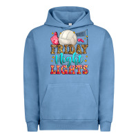 Pigment Pebble Blue friday night lights volleyball Urban Hoodie - Zillion Design Studio