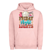 Pigment Salmon friday night lights volleyball Urban Hoodie - Zillion Design Studio