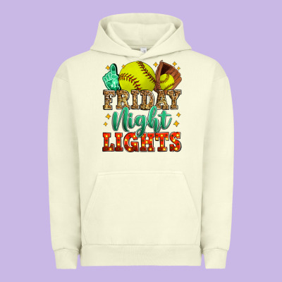 Friday Night Lights Softball Urban Hoodie Designed By Zillion Design Studio
