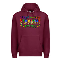 Burgundy let's get one thing straight i'm not Premium Hoodie - Zillion Design Studio