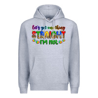 Heather Grey let's get one thing straight i'm not Premium Hoodie - Zillion Design Studio