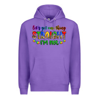 Purple let's get one thing straight i'm not Premium Hoodie - Zillion Design Studio