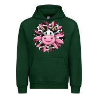 Forest Green pink leopard sunflower cow Urban Hoodie - RanaPortraitStore
