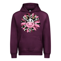 Mauve Wine pink leopard sunflower cow Urban Hoodie - RanaPortraitStore