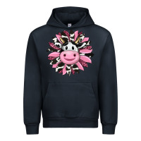 Navy pink leopard sunflower cow Urban Hoodie - RanaPortraitStore