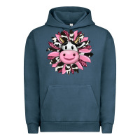 Pigment Midnight Navy pink leopard sunflower cow Urban Hoodie - RanaPortraitStore