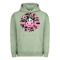 Pigment Oil Green pink leopard sunflower cow Urban Hoodie - RanaPortraitStore