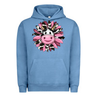 Pigment Pebble Blue pink leopard sunflower cow Urban Hoodie - RanaPortraitStore