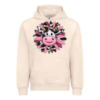 Sandshell pink leopard sunflower cow Urban Hoodie - RanaPortraitStore