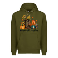 Army Green pumpkin spice everything Premium Hoodie - RanaPortraitStore