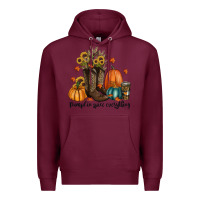 Burgundy pumpkin spice everything Premium Hoodie - RanaPortraitStore