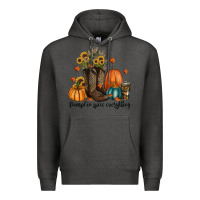 Charcoal Heather pumpkin spice everything Premium Hoodie - RanaPortraitStore