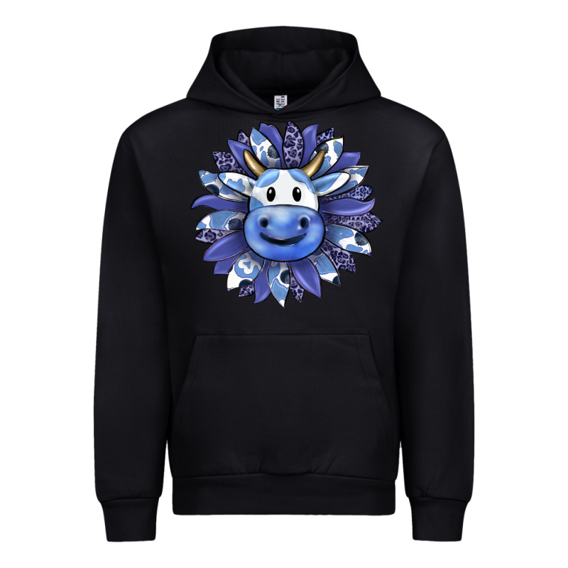 Blueberry Milkshake Cow Sunflower Urban Hoodie by RanaPortraitStore | Teevron