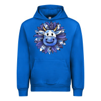 Cobalt blueberry milkshake cow sunflower Urban Hoodie - RanaPortraitStore