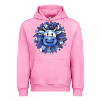 Fuchsia Pink blueberry milkshake cow sunflower Urban Hoodie - RanaPortraitStore