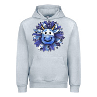 Heather Grey blueberry milkshake cow sunflower Urban Hoodie - RanaPortraitStore