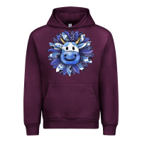 Mauve Wine blueberry milkshake cow sunflower Urban Hoodie - RanaPortraitStore