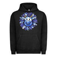 Pigment Black blueberry milkshake cow sunflower Urban Hoodie - RanaPortraitStore