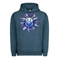 Pigment Midnight Navy blueberry milkshake cow sunflower Urban Hoodie - RanaPortraitStore