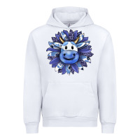 White blueberry milkshake cow sunflower Urban Hoodie - RanaPortraitStore