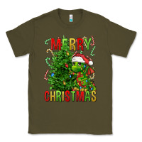 Army Green merry christmas dragon Classic Tee - FaDigitalArtStudio
