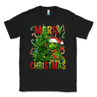 Black merry christmas dragon Classic Tee - FaDigitalArtStudio