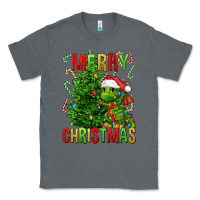 Charcoal Heather merry christmas dragon Classic Tee - FaDigitalArtStudio