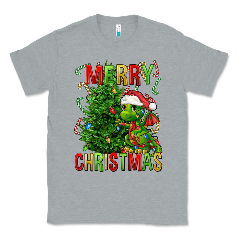 Merry Christmas Dragon Classic Tee by FaDigitalArtStudio | Teevron