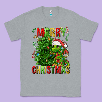 Merry Christmas Dragon Classic Tee Designed By Fadigitalartstudio