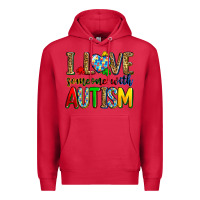 Cardinal i love someone with autism Premium Hoodie - Zillion Design Studio