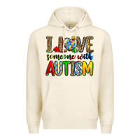 Tofu i love someone with autism Premium Hoodie - Zillion Design Studio