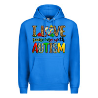 True Royal i love someone with autism Premium Hoodie - Zillion Design Studio