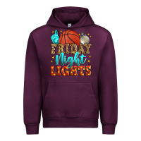 Mauve Wine friday night lights basketball Urban Hoodie - Zillion Design Studio