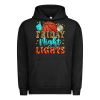 Pigment Black friday night lights basketball Urban Hoodie - Zillion Design Studio