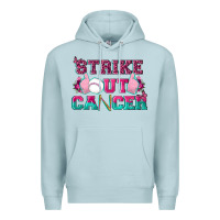 Blue Mist Strike Out Cancer Baseball Premium Hoodie - texasbilliewilder