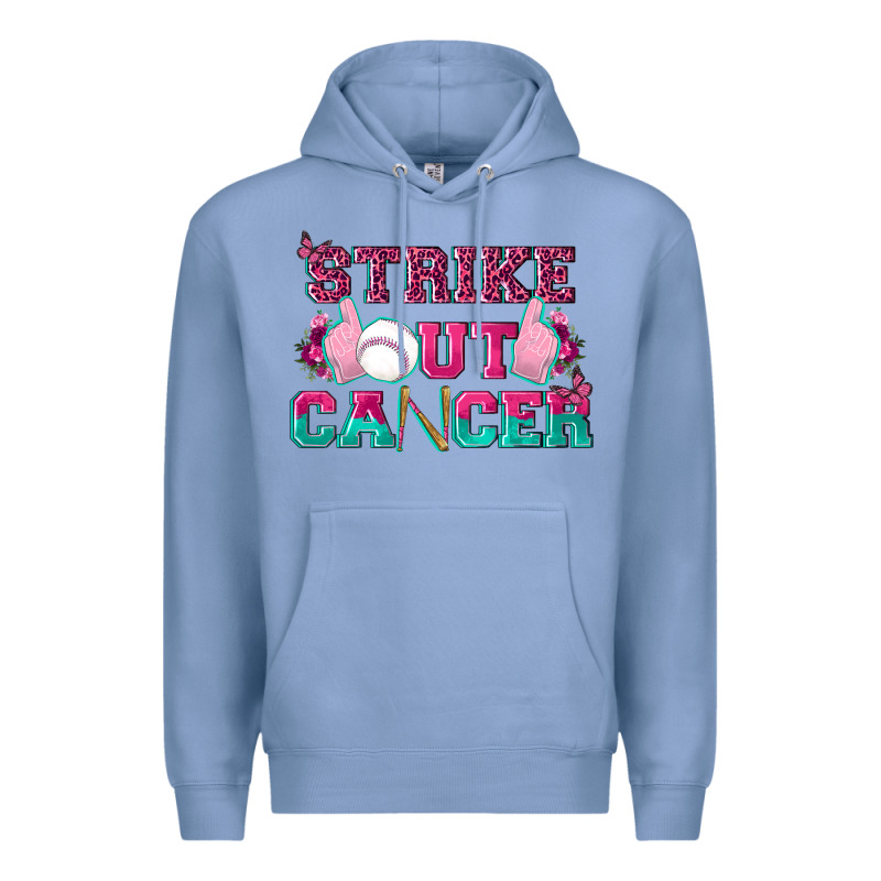 Strike Out Cancer Baseball Premium Hoodie by texasbilliewilder | Teevron