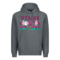 Rock Strike Out Cancer Baseball Premium Hoodie - texasbilliewilder