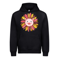 Black pig sunflower Urban Hoodie - RanaPortraitStore