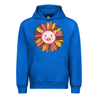 Cobalt pig sunflower Urban Hoodie - RanaPortraitStore
