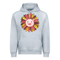 Heather Grey pig sunflower Urban Hoodie - RanaPortraitStore