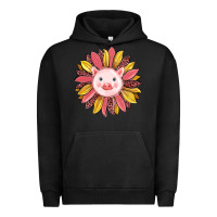 Pigment Black pig sunflower Urban Hoodie - RanaPortraitStore