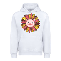 White pig sunflower Urban Hoodie - RanaPortraitStore
