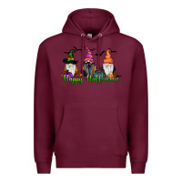 Burgundy happy halloween gnome pumpkin Premium Hoodie - RanaPortraitStore
